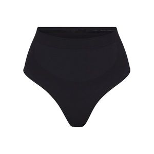 SKIMS | SEAMLESS SCULPT MID WAIST THONG | New S/M Onyx Black